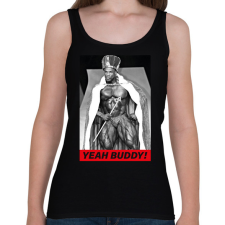 PRINTFASHION King Coleman - Női atléta - Fekete női trikó