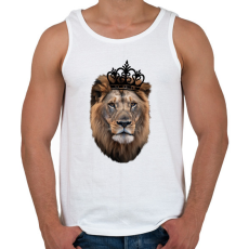 PRINTFASHION King fekete - Férfi atléta - Fehér