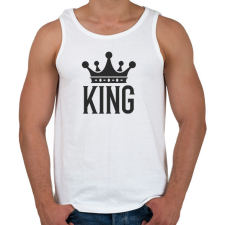 PRINTFASHION KING - Férfi atléta - Fehér atléta, trikó