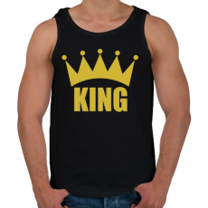 PRINTFASHION KING - Férfi atléta - Fekete