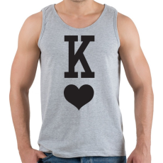 PRINTFASHION King - Férfi atléta - Sport szürke