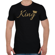 PRINTFASHION King - Férfi póló - Fekete férfi póló