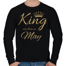 PRINTFASHION King  - Férfi pulóver - Fekete