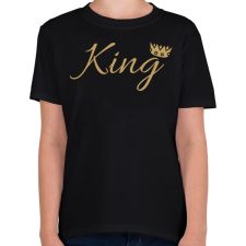 PRINTFASHION King - Gyerek póló - Fekete gyerek póló