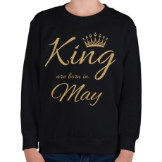 PRINTFASHION King  - Gyerek pulóver - Fekete