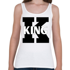 PRINTFASHION King  - Női atléta - Fehér női trikó