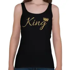PRINTFASHION King - Női atléta - Fekete női trikó