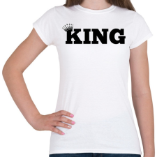 PRINTFASHION King - Női póló - Fehér női póló