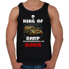 PRINTFASHION king of darp - Férfi atléta - Fekete atléta, trikó