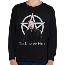 PRINTFASHION king of hell - Gyerek pulóver - Fekete gyerek pulóver, kardigán