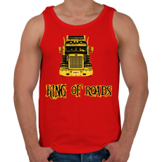 PRINTFASHION king of roads - Férfi atléta - Piros