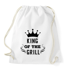 PRINTFASHION king of the grill fekete - Sportzsák, Tornazsák - Fehér tornazsák