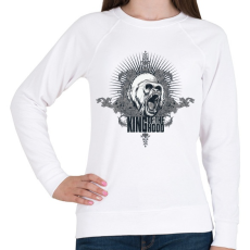 PRINTFASHION King of the Hood - Női pulóver - Fehér