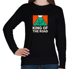 PRINTFASHION KING OF THE ROAD - Női pulóver - Fekete női pulóver, kardigán