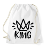 PRINTFASHION King páros 1 - Sportzsák, Tornazsák - Fehér