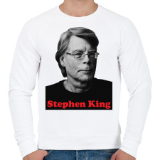 PRINTFASHION King portré - Férfi pulóver - Fehér férfi pulóver, kardigán