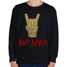 PRINTFASHION King Slayer - Gyerek pulóver - Fekete gyerek pulóver, kardigán