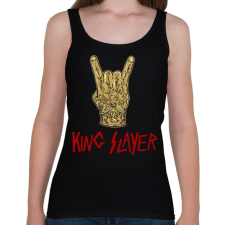 PRINTFASHION King Slayer - Női atléta - Fekete női trikó