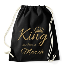 PRINTFASHION king - Sportzsák, Tornazsák - Fekete tornazsák