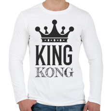 PRINTFASHION KINGKONG - Férfi hosszú ujjú póló - Fehér
