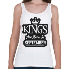 PRINTFASHION KINGS are born in September - fekete - Női atléta - Fehér