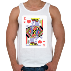 PRINTFASHION Király szív - Férfi atléta - Fehér