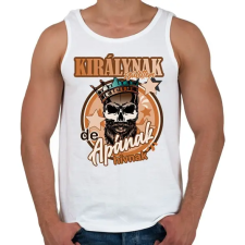 PRINTFASHION király vagyok - Férfi atléta - Fehér atléta, trikó