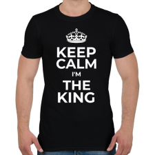 PRINTFASHION KIRÁLY VAGYOK - Férfi póló - Fekete férfi póló