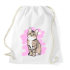 PRINTFASHION Kis cica  - Sportzsák, Tornazsák - Fehér