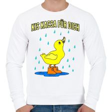 PRINTFASHION kis kacsa fürdik - Férfi pulóver - Fehér férfi pulóver, kardigán