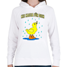 PRINTFASHION kis kacsa fürdik - Női kapucnis pulóver - Fehér