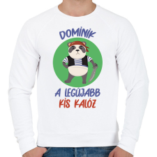 PRINTFASHION Kis kalóz - Névvel - Férfi pulóver - Fehér férfi pulóver, kardigán