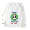 PRINTFASHION Kis kalóz - Névvel - Sportzsák, Tornazsák - Fehér