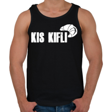 PRINTFASHION kis kifli - páros minta - Férfi atléta - Fekete