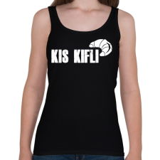 PRINTFASHION kis kifli - páros minta - Női atléta - Fekete női trikó