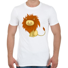 PRINTFASHION Kis oroszlán - Férfi póló - Fehér