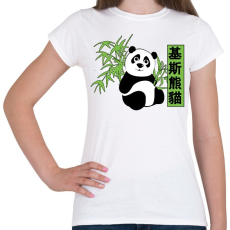 PRINTFASHION kis panda - Női póló - Fehér