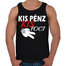 PRINTFASHION Kis Pénz... - Férfi atléta - Fekete