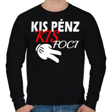 PRINTFASHION Kis Pénz... - Férfi pulóver - Fekete