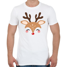 PRINTFASHION kis rénszarvas - Férfi póló - Fehér férfi póló