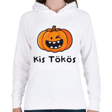 PRINTFASHION Kis tökös - Női kapucnis pulóver - Fehér