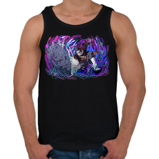 PRINTFASHION Kisame Hoshigaki - Férfi atléta - Fekete