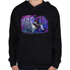 PRINTFASHION Kisame Hoshigaki - Gyerek kapucnis pulóver - Fekete gyerek pulóver, kardigán