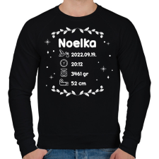 PRINTFASHION Kisbaba infók - Férfi pulóver - Fekete férfi pulóver, kardigán