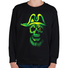 PRINTFASHION Kísértet kalóz - Gyerek pulóver - Fekete