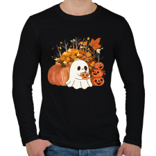 PRINTFASHION Kísérteties halloween - Férfi hosszú ujjú póló - Fekete férfi póló