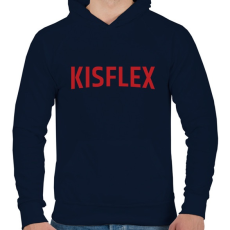 PRINTFASHION Kisflex - Férfi kapucnis pulóver - Sötétkék