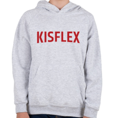 PRINTFASHION Kisflex - Gyerek kapucnis pulóver - Sport szürke