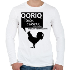 PRINTFASHION kiskakas-black - Férfi hosszú ujjú póló - Fehér férfi póló