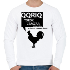 PRINTFASHION kiskakas-black - Férfi pulóver - Fehér férfi pulóver, kardigán